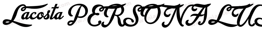 Lacosta PERSONAL USE字体转换